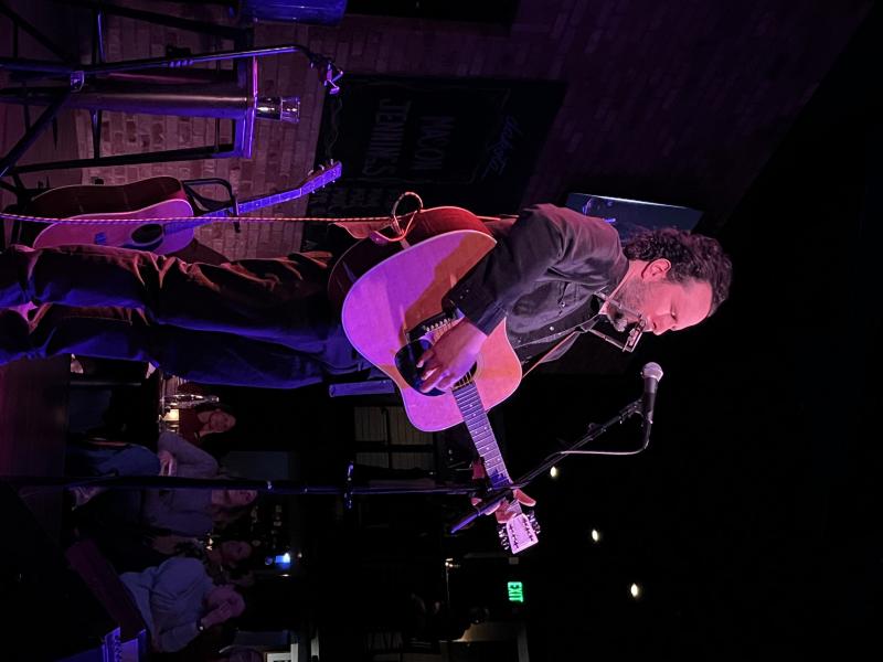 Mason Jennings on stage at Dakota Jazz Club. 